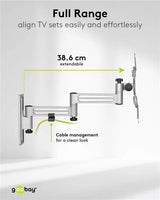 Goobay TV Wall Mount Caravan FULLMOTION (M), televizoriaus sieninis laikiklis