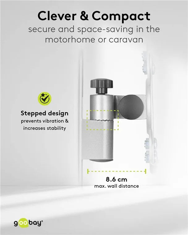 Goobay TV Wall Mount Caravan FULLMOTION (M), televizoriaus sieninis laikiklis