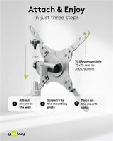 Goobay TV Wall Mount Caravan FULLMOTION (M), televizoriaus sieninis laikiklis