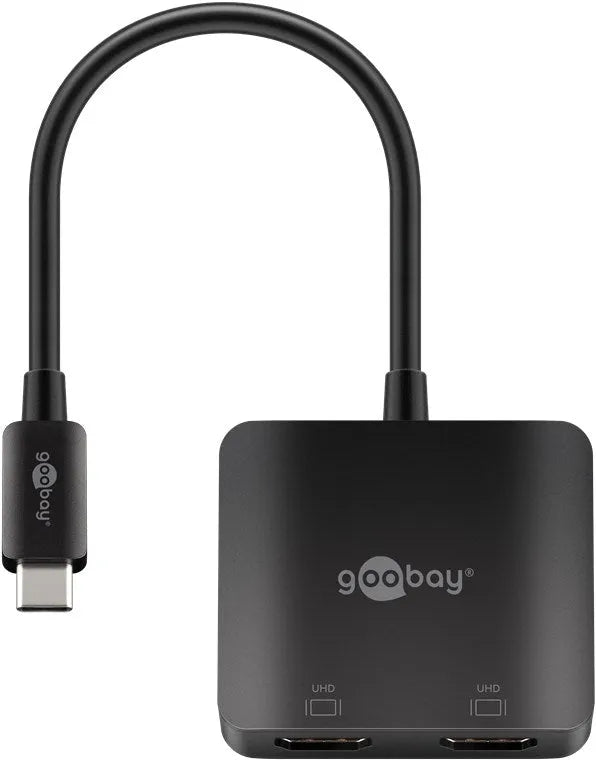 Goobay USB-C™-2x HDMI™, adapteris