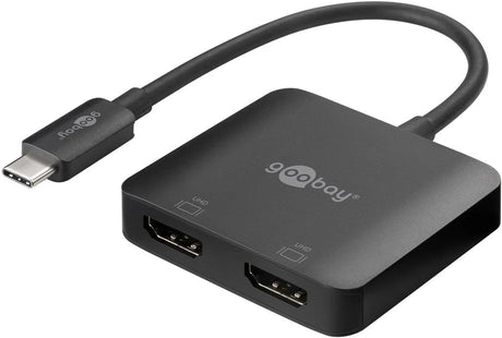 Goobay USB-C™-2x HDMI™, adapteris
