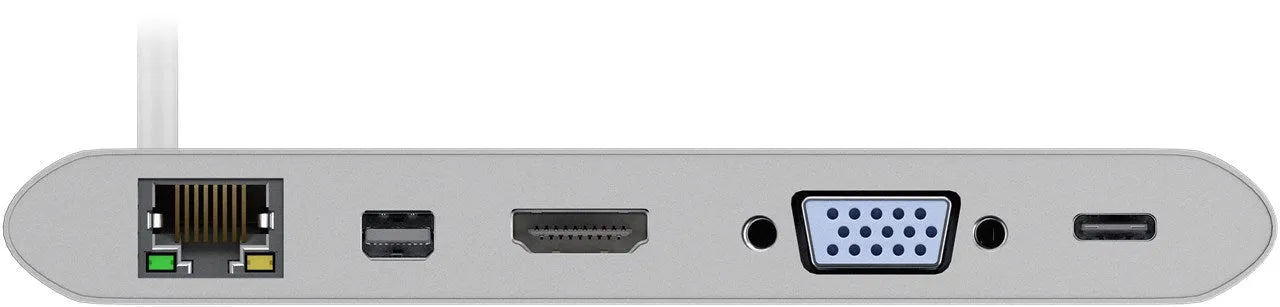Goobay USB-C™ Aluminium Multiport, USB adapteris