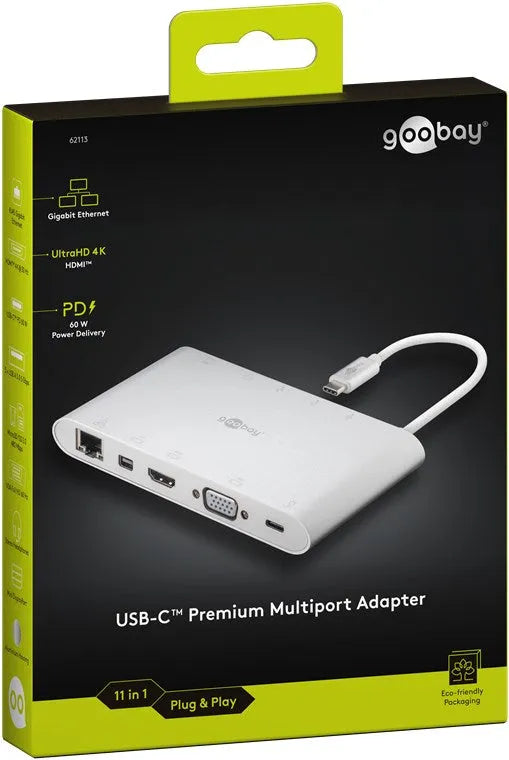Goobay USB-C™ Aluminium Multiport, USB adapteris