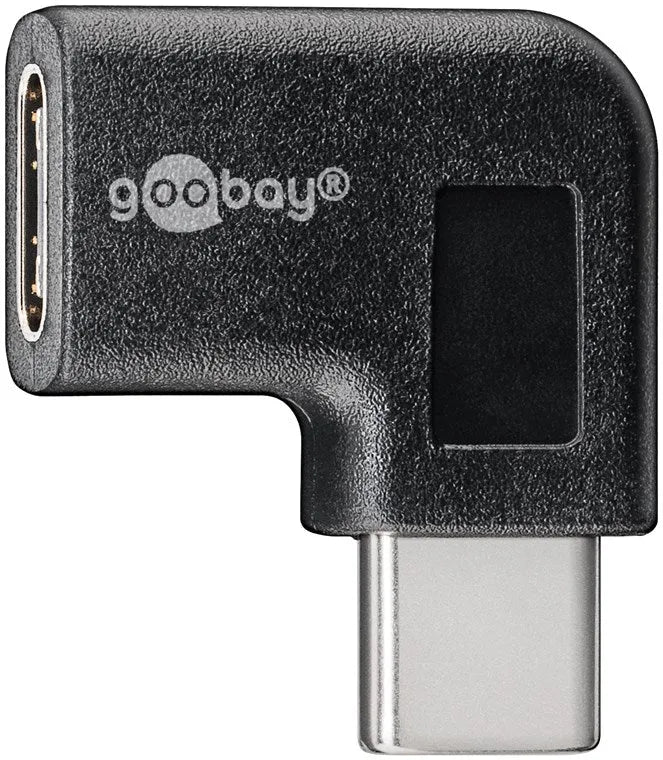 Goobay USB-C™- USB-C™ 90°, USB adapteris - Stačiakampis kampas su USB-C jungtimis