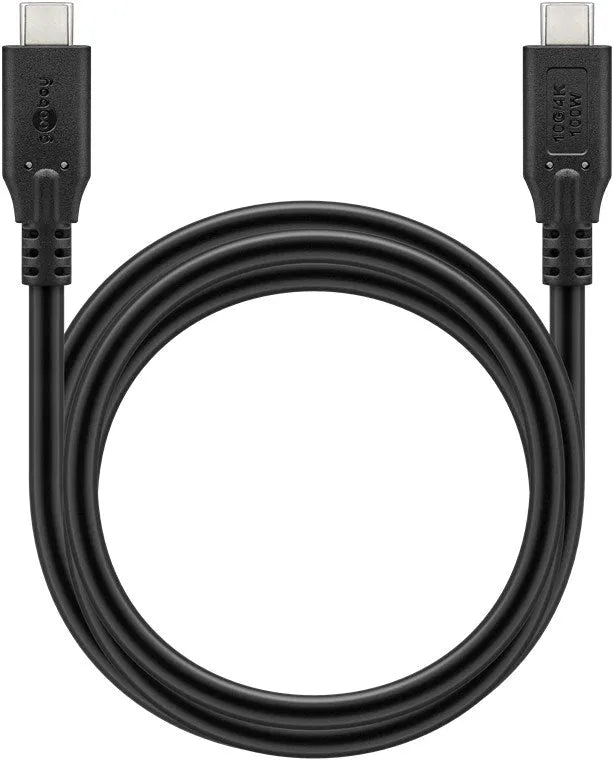 Goobay USB-C greito įkrovimo kabelis 1 m, 100 W PD, USB 3.2, 10 Gbit/s