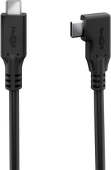 Goobay USB-C, greito įkrovimo kabelis 2 m, 100 W PD, USB4, 40 Gbit/s, 90°