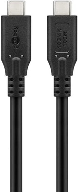 Goobay USB-C, greito įkrovimo kabelis 3 m, 100 W PD, USB 3.2, 10 Gbit/s
