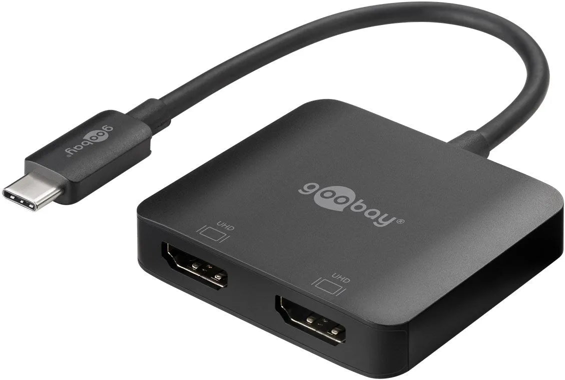 Goobay USB-C™-2x HDMI™, adapteris