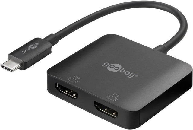 Goobay USB-C™-2x HDMI™, adapteris
