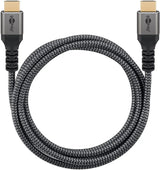 Goobay Ultra High Speed HDMI™ Sharkskin Grey, signalinis HDMI kabelis (0.5m - 5m)