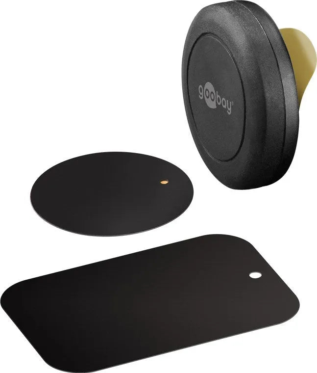 Goobay lipnus magnetinis telefono laikiklis, (Self-Adhesive), 62089 - trys magnetinės plokštelės ir laikiklis