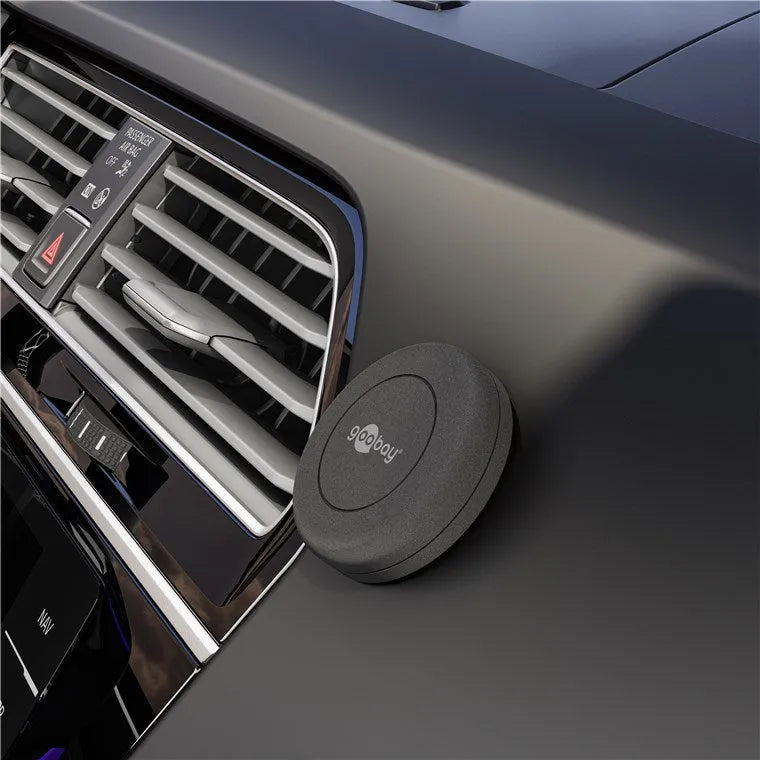 Goobay lipnus magnetinis telefono laikiklis, (Self-Adhesive), 62089 - Magnetinis laikiklis prie automobilio ventiliacijos grotelių