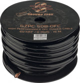 Ground Zero 50 mm² aukštos kokybės OFC maitinimo laidas 20m – juodas