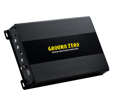 Ground Zero 500 SPL BassKit - galinė panelė su jungtimis ir valdymo elementais