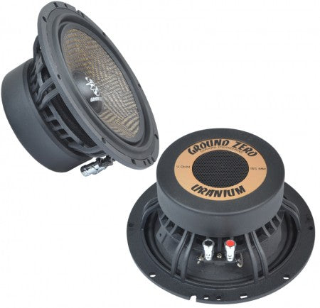 Ground Zero 6,5″ Midwoofer - garsiakalbis su matomu magnetu ir jungtimis