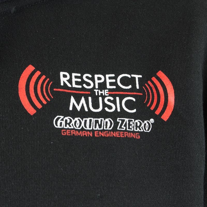 Ground Zero Black džemperis XXXXL - Detalus prekės ženklo logotipas su užrašu
