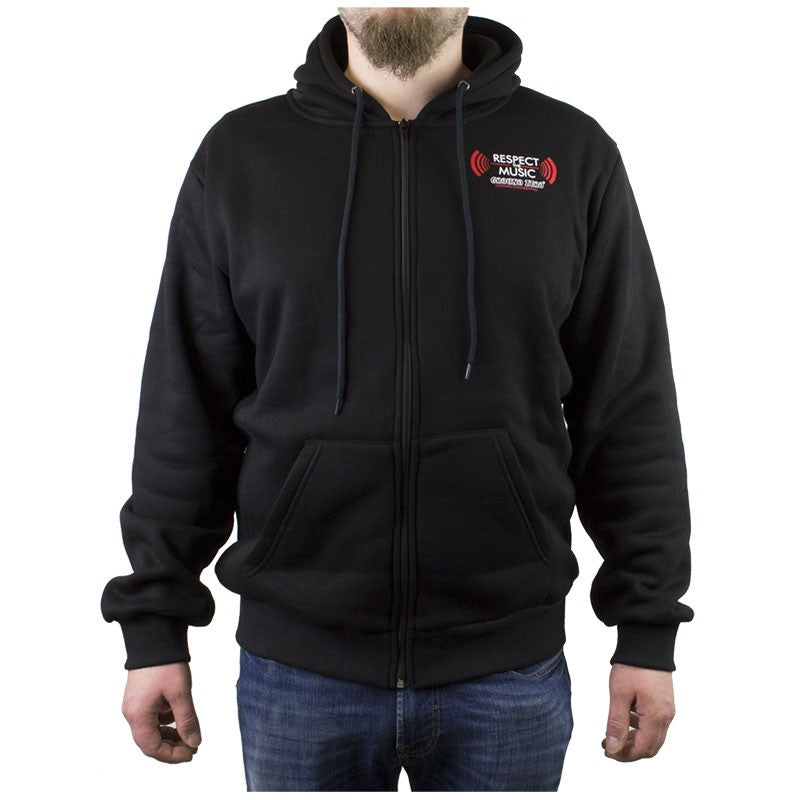 Ground Zero Black džemperis XXXXL - detalus logotipas ant krūtinės