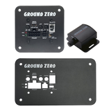 Ground Zero GZ SUB AMP 300 - nuotolinio valdymo pultelis ir galinė panelė