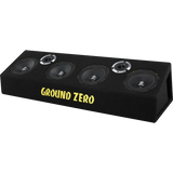 Ground Zero GZCB 16.2XSPL - Keturi garsiakalbiai su prekės ženklu ant korpuso