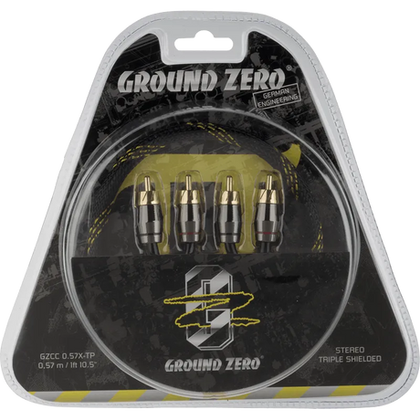 Ground Zero GZCC 0.57X-TP, aukštos klasės RCA laidas 0.58m