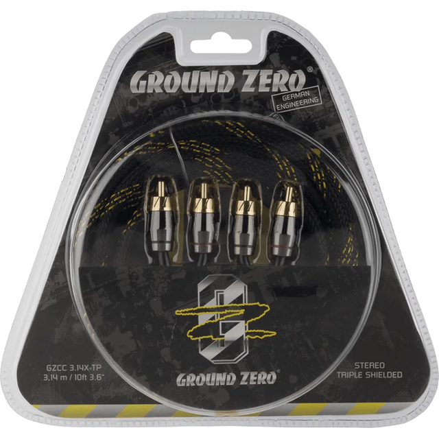 Ground Zero GZCC 3.14X-TP, aukštos klasės RCA laidas