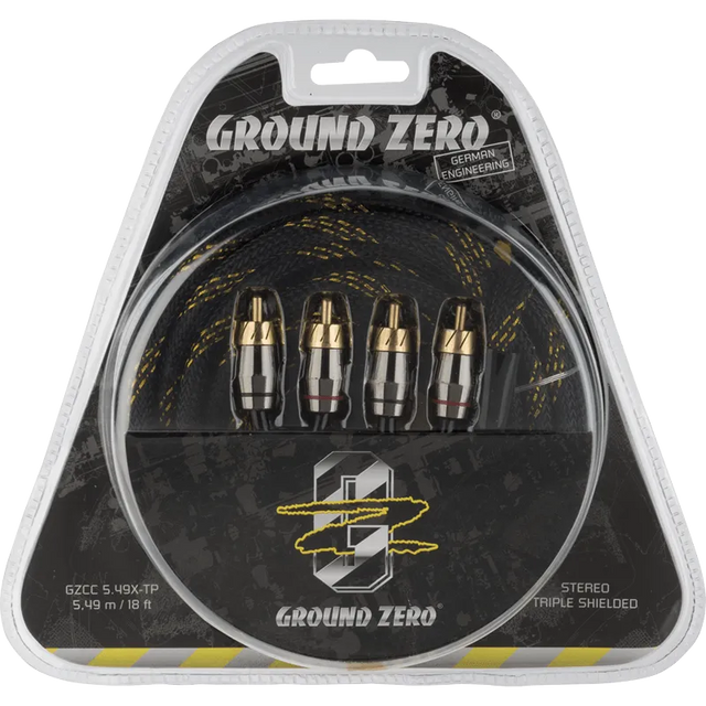 Ground Zero GZCC 5.49X-TP, aukštos klasės RCA laidas 5.49m