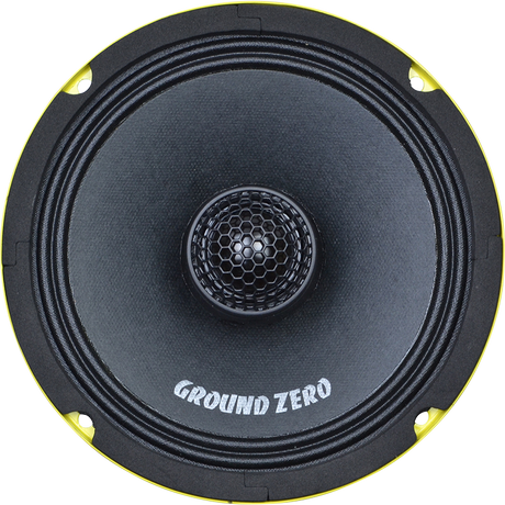 Ground Zero GZCF 6.5SPL-NEO - Garsiakalbio priekinė dalis su geltonu kraštu