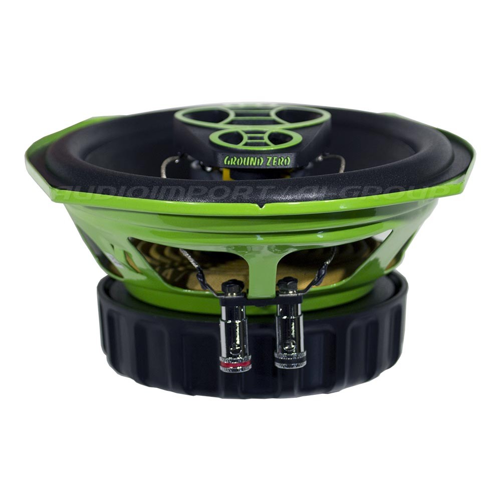 Ground Zero GZCF 7104XSPL Green - Žalia korpuso spalva ir jungtys iš apačios