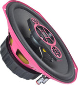 Ground Zero GZCF 7104XSPL Pink - Rožinis garsiakalbis su juodais elementais