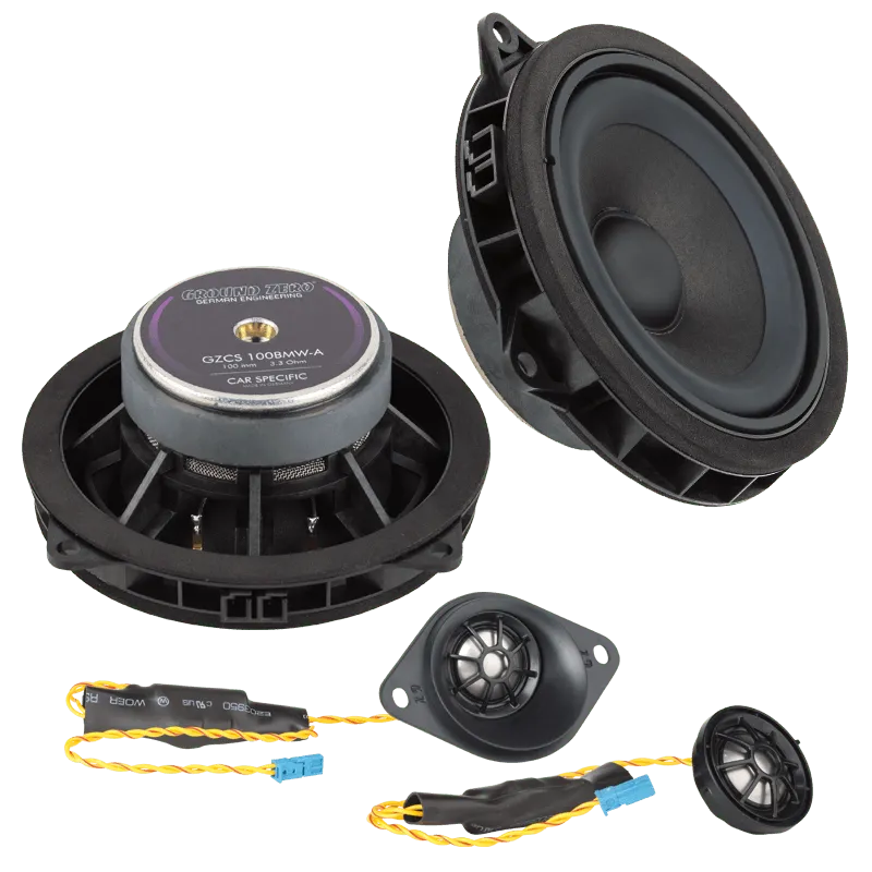 Ground Zero GZCS 100BMW-A, 10cm komponentiniai garsiakalbiai skirti BM