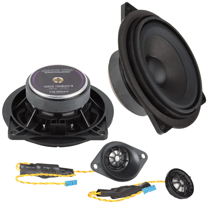 Ground Zero GZCS 100BMW-B, 10cm komponentiniai garsiakalbiai skirti BM