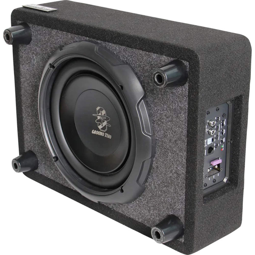Ground Zero GZCS 25SUB ACT, 10″ aktyvus žemų dažnių garsiakalbis, 320W RMS