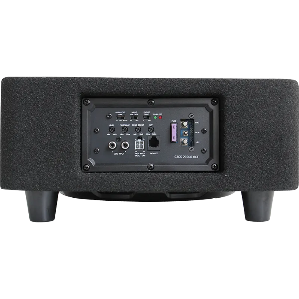 Ground Zero GZCS 25SUB ACT, 10″ aktyvus žemų dažnių garsiakalbis, 320W RMS