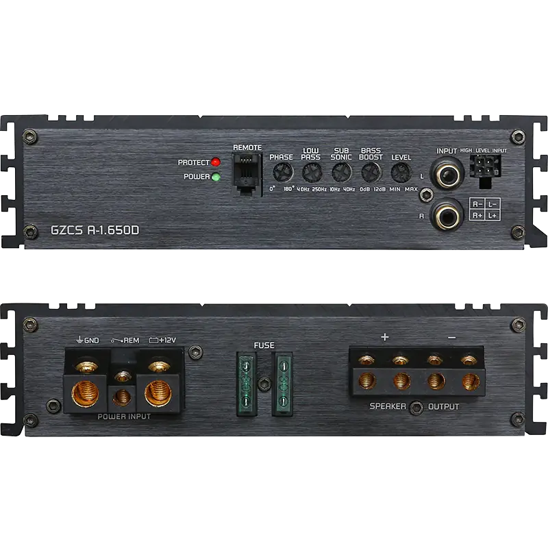 Ground Zero GZCS A-1.650D - Galinis panelis su saugikliais ir jungtimis