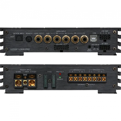 Ground-Zero GZDSP 4.80A-PRO, 4-rių kanalų automobilinis garso stiprint