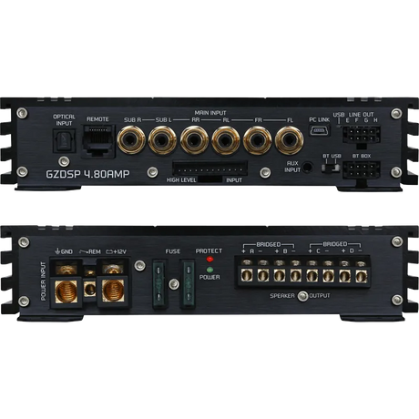 Ground Zero GZDSP 4.80AMP, 4-rių kanalų stiprintuvas su DSP