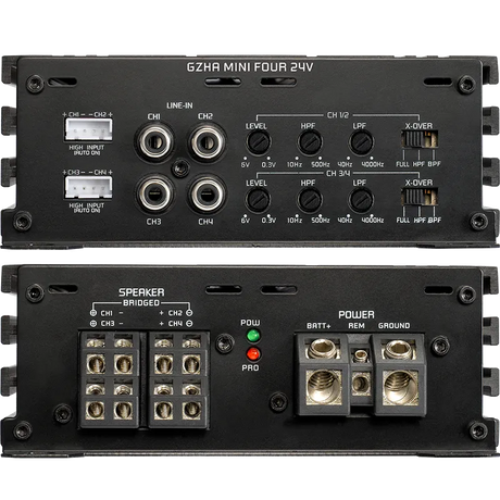 Ground Zero GZHA MINI FOUR 24V, automobilinis garso stiprintuvas