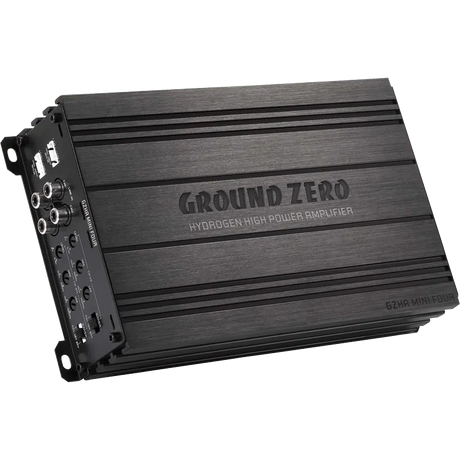 Ground Zero GZHA MINI FOUR, 640W 4 kanalų D klasės kompaktiškas garso stiprintuvas
