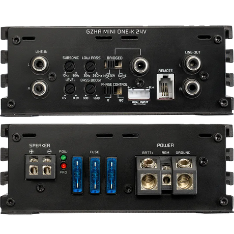 Ground Zero GZHA MINI ONE-K 24V, automobilinis garso stiprintuvas