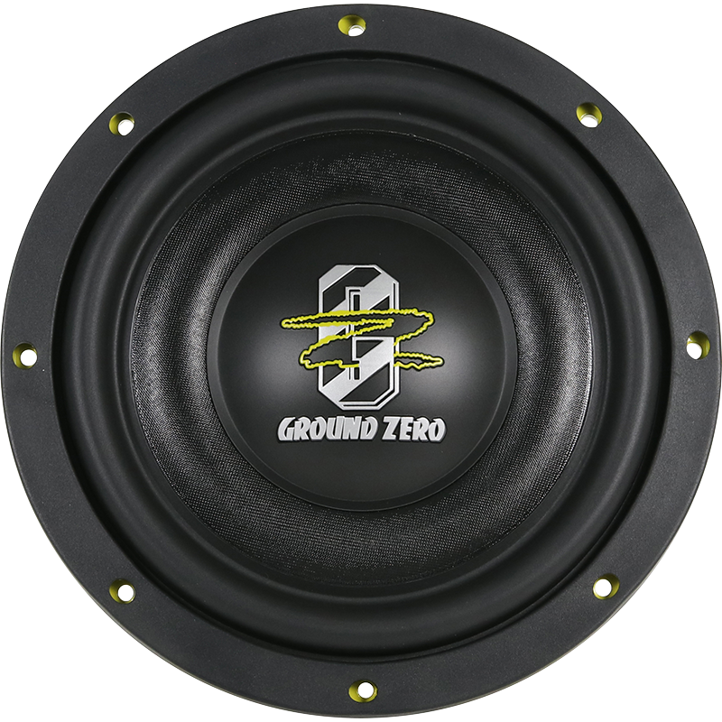 Ground Zero GZHW 10SPL-D2 FLAT - garsiakalbio priekinė dalis su logotipu