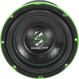 Ground Zero GZHW 16SPL GREEN, automobilinis žemų dažnių garsiakalbis