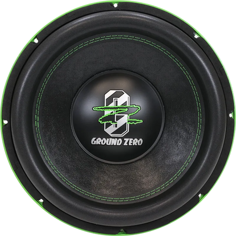 Ground Zero GZHW 30XSPL-D1 GREEN, SPL automobilinis žemų dažnių garsiakalbis