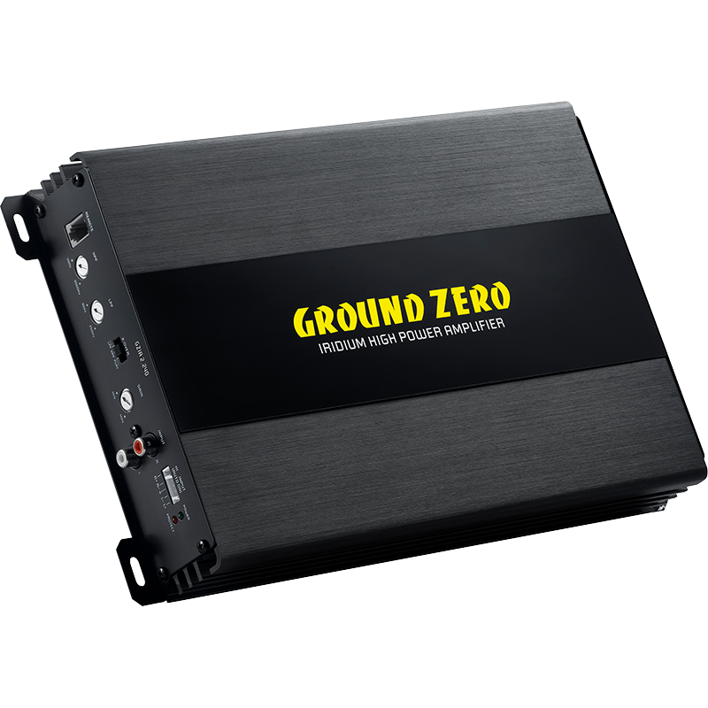 Ground Zero GZIA 2.240 - galinė panelė su jungtimis ir valdymo elementais