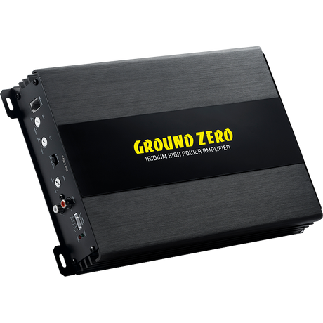 Ground Zero GZIA 2.240 - galinė panelė su jungtimis ir valdymo elementais