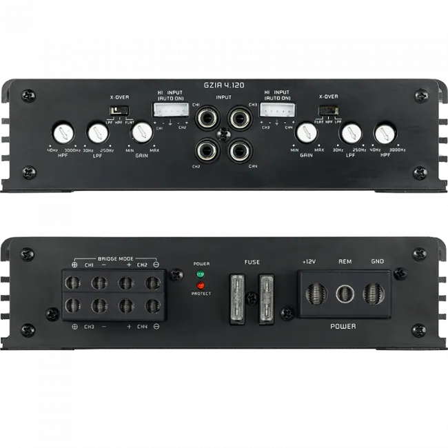 Ground Zero GZIA 4.120, automobilinis garso stiprintuvas