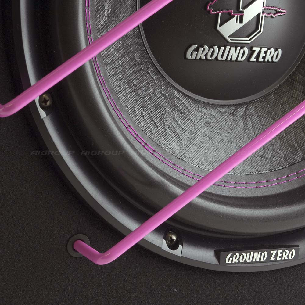 Ground Zero GZIB 3000XSPL PINK - Rožiniai laikikliai ir siūlės ant garsiakalbio