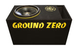 Ground Zero GZIB 3800SPL - Garsiakalbis su geltonais užrašais ant juodo korpuso