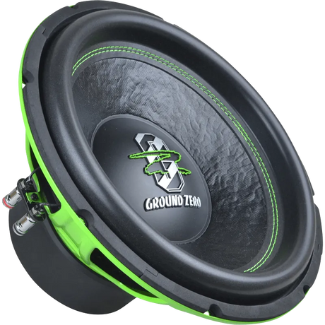 Ground Zero GZIW 12SPL GREEN, automobilinis žemų dažnių garsiakalbis