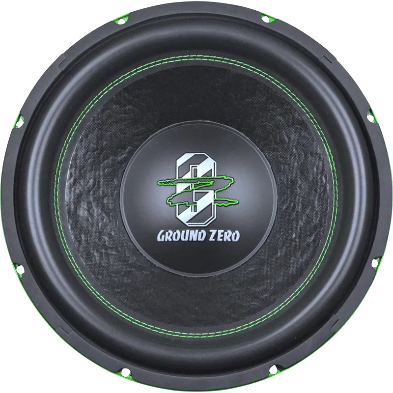 Ground Zero GZIW 12SPL GREEN, automobilinis žemų dažnių garsiakalbis