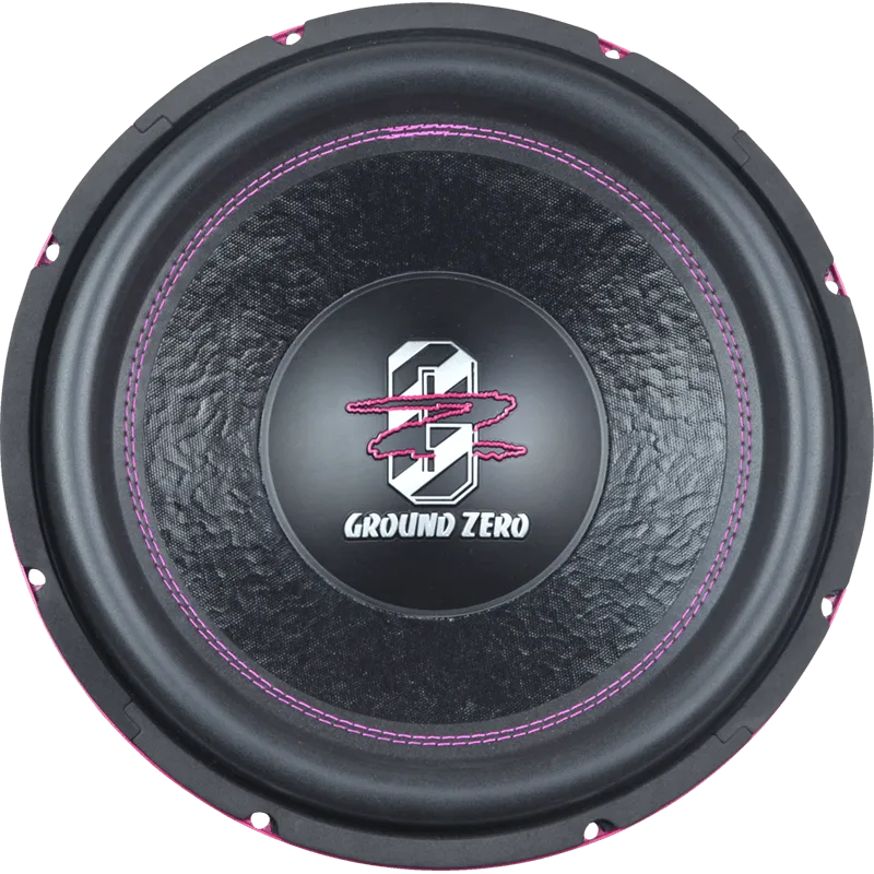 Ground Zero GZIW 12SPL PINK, automobilinis žemų dažnių garsiakalbis